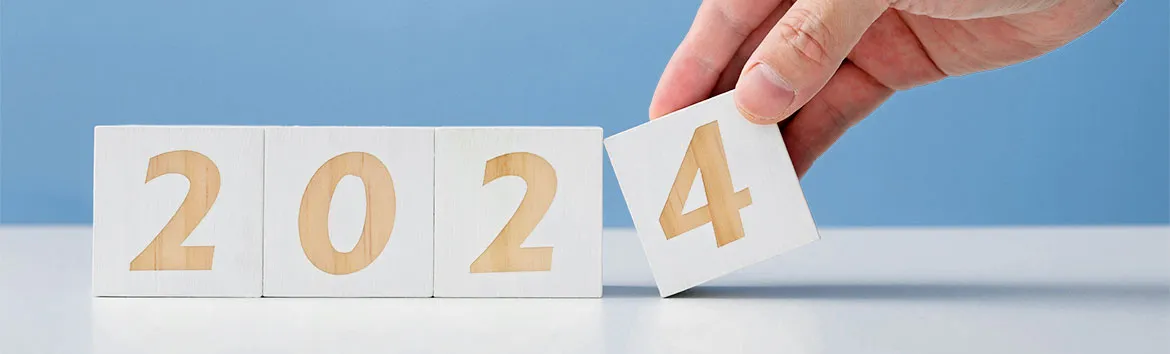 Calendario marcando el inicio de actividades en 2024